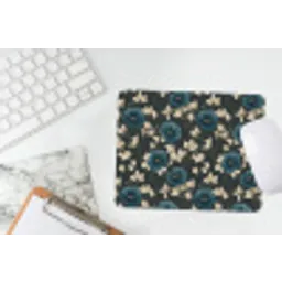 Botanisch - Bloemen - Blauw muismat rubber klein 262 -witbureau