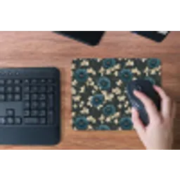 Botanisch - Bloemen - Blauw muismat rubber klein 262 -toetsenbord