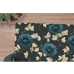 Botanisch - Bloemen - Blauw muismat rubber klein 262 -closeup