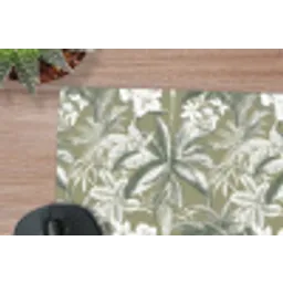 Botanisch - Bloemen - Groen muismat rubber klein 262 -closeup