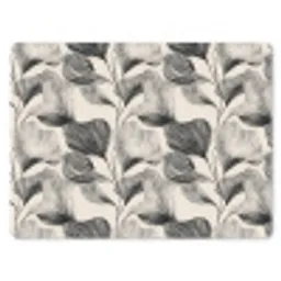 Botanisch - Bladeren - Zwart muismat rubber klein 262 -3d