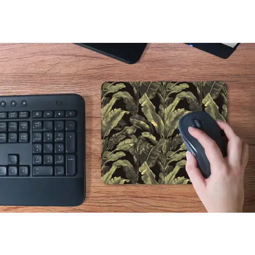 Botanisch - Bladeren - Groen muismat rubber klein 262 -toetsenbord