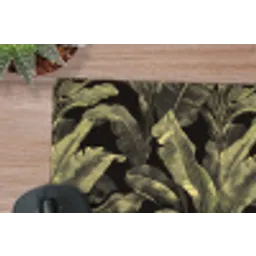 Botanisch - Bladeren - Groen muismat rubber klein 262 -closeup