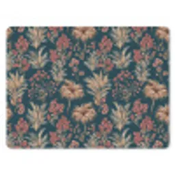 Botanisch - Patroon - Blauw muismat rubber klein 262 -3d