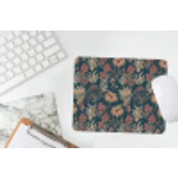 Botanisch - Patroon - Blauw muismat rubber klein 262 -witbureau
