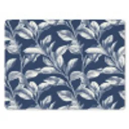 Botanisch - Patroon - Blauw muismat rubber klein 262 -3d