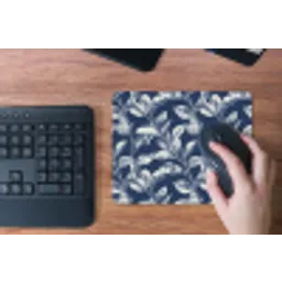 Botanisch - Patroon - Blauw muismat rubber klein 262 -toetsenbord