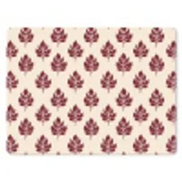 Botanisch - Patroon - Bordeaux muismat rubber klein 262 -3d