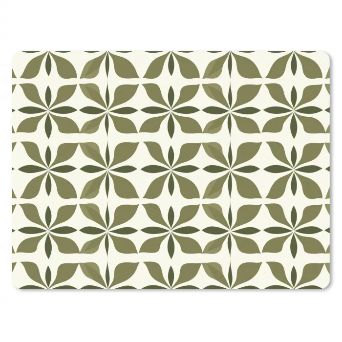 Botanisch - Retro - Groen muismat rubber klein 262 -3d
