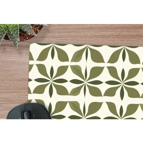 Botanisch - Retro - Groen muismat rubber klein 262 -closeup