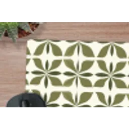 Botanisch - Retro - Groen muismat rubber klein 262 -closeup