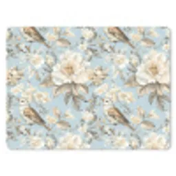 Botanisch - Zangvogel - Blauw muismat rubber klein 262 -3d