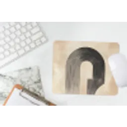 Boog -  Strepen - Minimalistisch - Zwart muismat rubber klein -witbureau