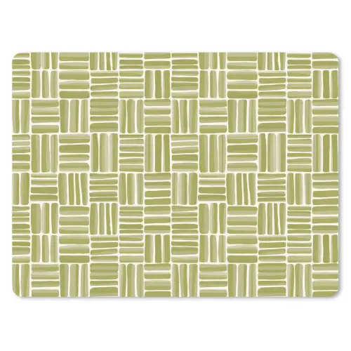 Vlecht - Patroon - Groen muismat rubber klein 262 -3d