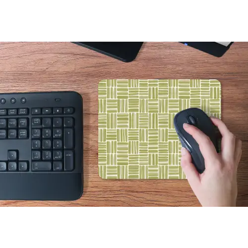 Vlecht - Patroon - Groen muismat rubber klein 262 -toetsenbord