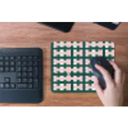 Vlechtpatroon - Groen - Roze - Grafisch muismat rubber klein 262 -toetsenbord