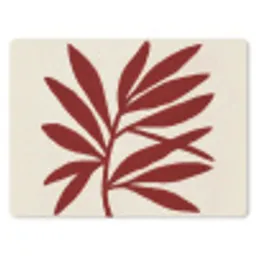 Tak - Bladeren - Rood muismat rubber klein -3d