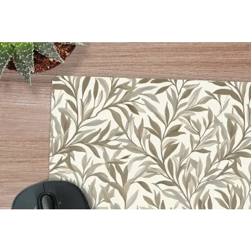 Takken - Botanisch - Taupe muismat rubber klein 262 -closeup