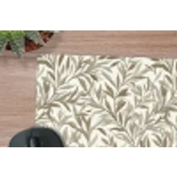 Takken - Botanisch - Taupe muismat rubber klein 262 -closeup