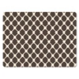 Bruin - Ruitpatroon - Geometrisch muismat rubber klein 262 -3d