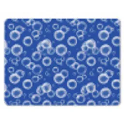 Bubbels - Patroon - Blauw muismat rubber klein -3d