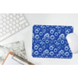 Bubbels - Patroon - Blauw muismat rubber klein -witbureau