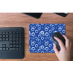 Bubbels - Patroon - Blauw muismat rubber klein -toetsenbord