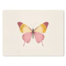 Vlinder - Illustratie - Roze muismat rubber klein -3d