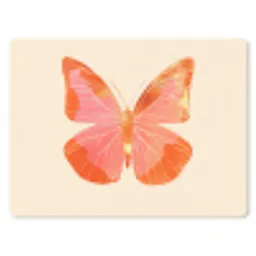 Vlinder - Minimalistisch - Roze muismat rubber klein -3d