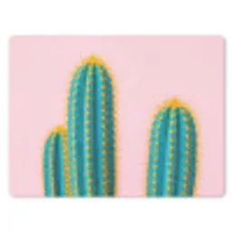 Cactussen - Modern - Pastel muismat rubber klein -3d