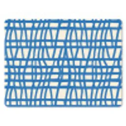 Ruitpatroon - Blauw - Crème muismat rubber klein 262 -3d