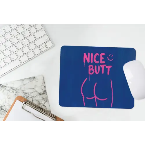 Brutaal - Grappig - Blauw muismat rubber klein -witbureau