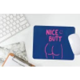 Brutaal - Grappig - Blauw muismat rubber klein -witbureau