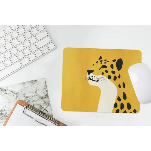 Cheetah - Illustratie - Geel muismat rubber klein -witbureau