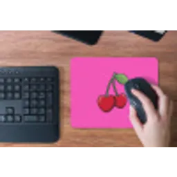 Kers - Roze - Fruit muismat rubber klein -toetsenbord