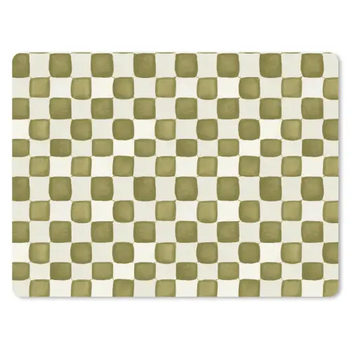 Schaak - Patroon - Groen muismat rubber klein 262 -3d