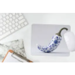 Chilipeper - Keramiek - Blauw muismat rubber klein -witbureau