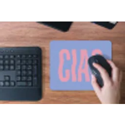 Ciao - Roze - Blauw - Golvend muismat rubber klein -toetsenbord