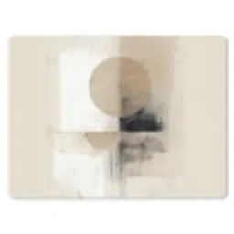 Cirkel - Compositie - Diepte - Beige muismat rubber klein -3d
