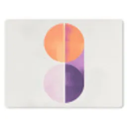 Cirkels - Abstract - Paars muismat rubber klein -3d