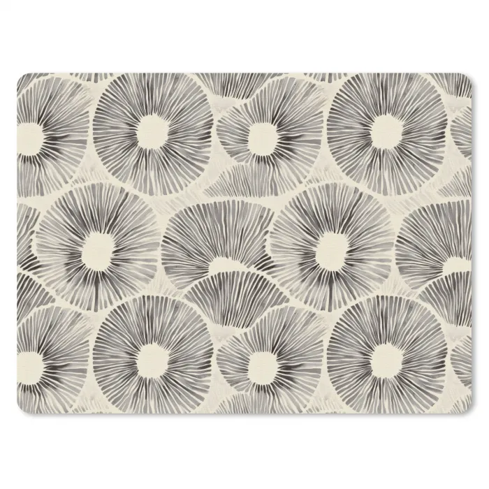 Cirkels - Patroon - Zwart muismat rubber klein 262 -3d