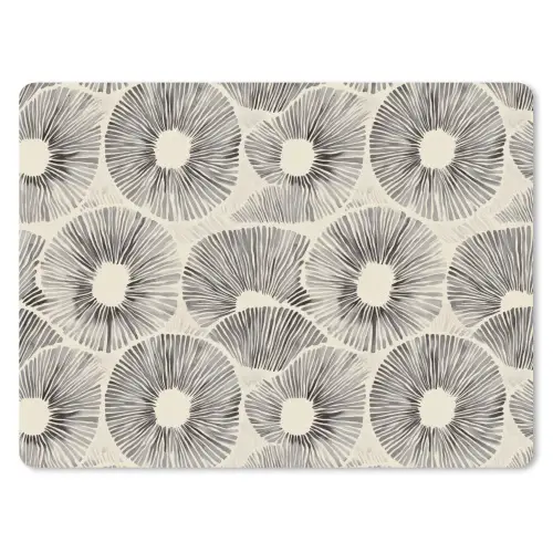 Cirkels - Patroon - Zwart muismat rubber klein 262 -3d