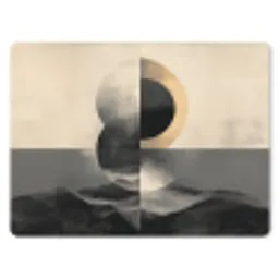 Cirkels - Schaduw - Abstract muismat rubber klein -3d