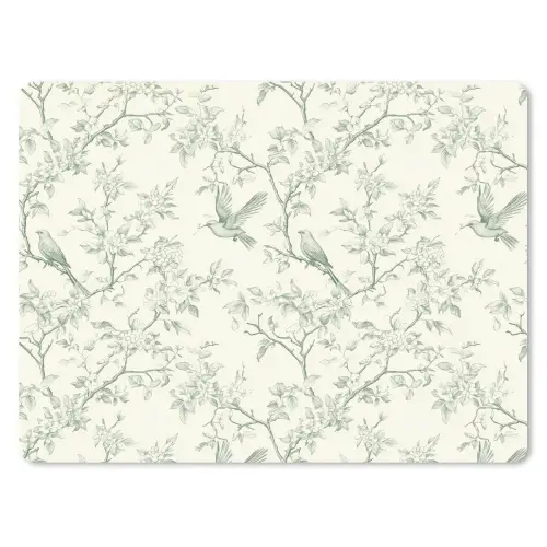 Klassiek - Vogels - Groen muismat rubber klein 262 -3d