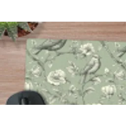 Klassiek - Botanisch - Groen muismat rubber klein 262 -closeup
