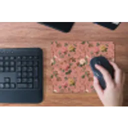 Klassiek - Botanisch - Roze muismat rubber klein 262 -toetsenbord