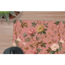 Klassiek - Botanisch - Roze muismat rubber klein 262 -closeup