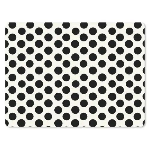 Klassiek - Stippen - Zwart muismat rubber klein 262 -3d