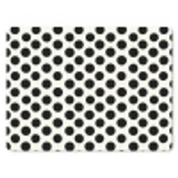 Klassiek - Stippen - Zwart muismat rubber klein 262 -3d