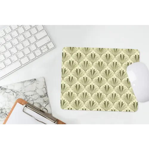 Klassiek - Waaier - Groen muismat rubber klein 262 -witbureau